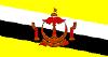 Флаг Брунея. Государственный язык - индонезийский